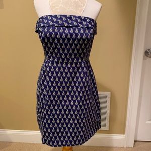 Vineyard Vines Strapless sailboat dress sz. 10